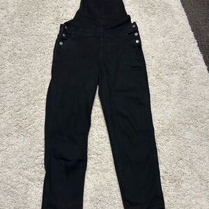 Old Navy Black Denim Overalls